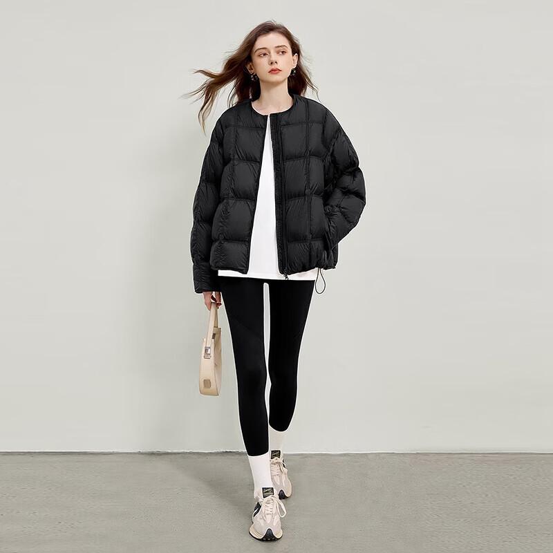 Women's Round Neck Quilted Down Jacket