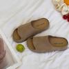 Suede soft-soled thick-soled slippers for women's summer wear soft-soled slippers with Boken ugly and cool slippers tide
