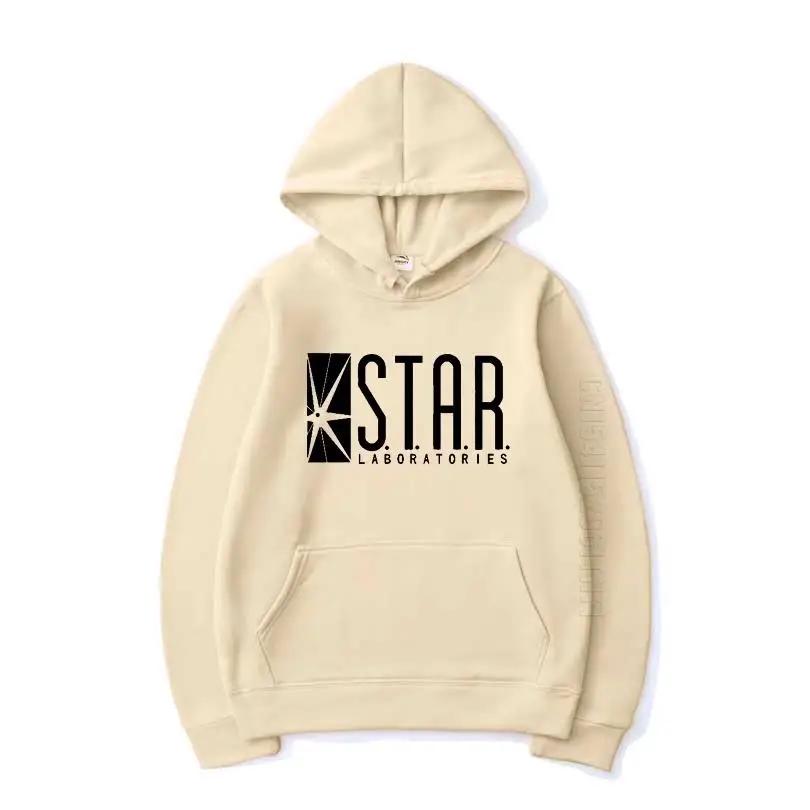 2025 hoodie solid color Star Labs warm pullover fashionable hip-hop street wear men's and women's autumn and winter hoodies