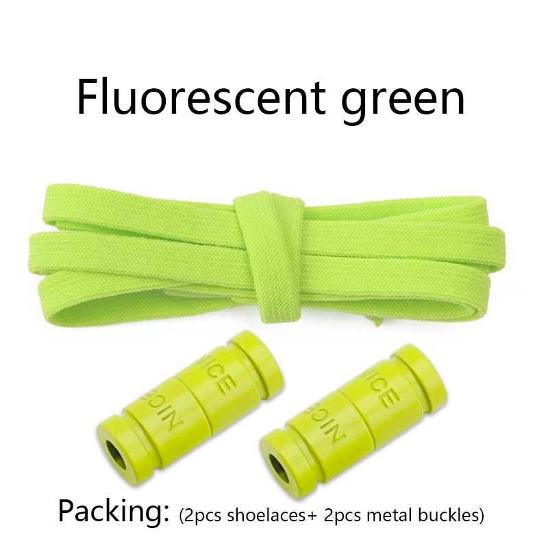 No Tie Shoe laces Elastic Laces Sneakers Colorful Capsule Lock Shoelaces Without ties Kids Adult 0.6cm Flat Shoelace for Shoes