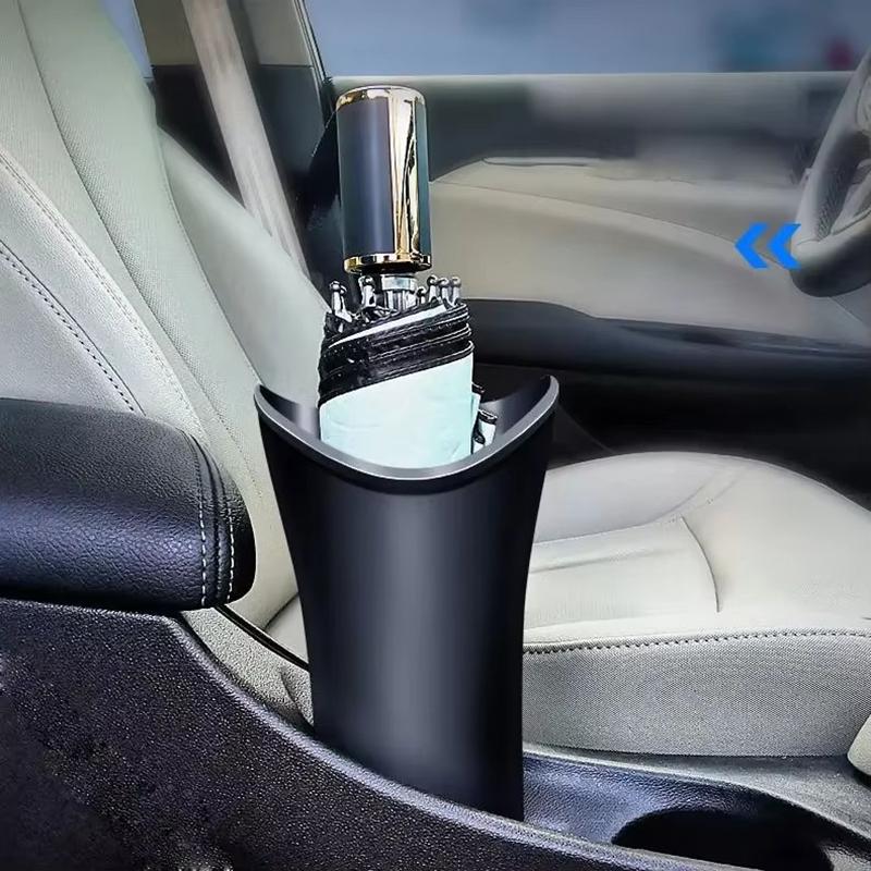 Car Umbrella Storage Bucket Waterproof Car Rear Seat Storage Box Umbrella Holder Trash Can Garbage Bin Auto Interior Accessories