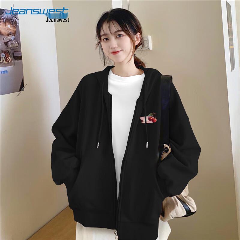 

JEANSWEST Women s American Retro Oversize Hooded Sweatshirt 2XL