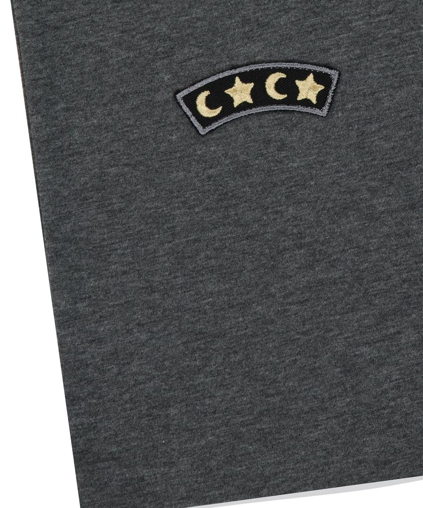 Sun Love [Stitch] W Wappen Ringer Tee Heather Charcoal