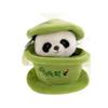 Chengdu Panda Gaiwan Plush Doll - Realistic Tea Cup Souvenir