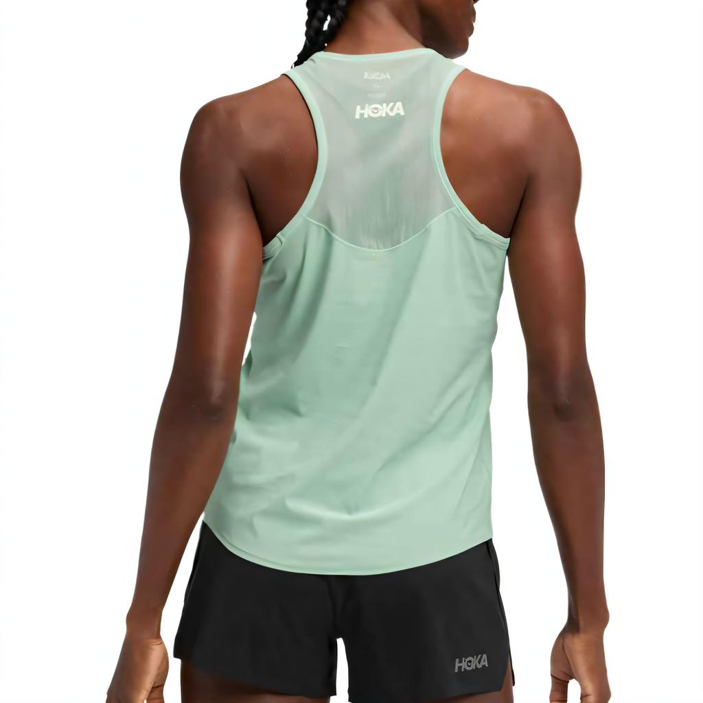 Hoka One One Airolite Moisture Wicking Breathable Quick Dry Lightweight Comfortable Cool Sleeveless Sports Tank Women Tops 1175773-JADE