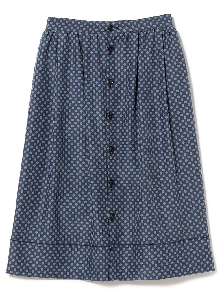 Beams Boy Women's Dotted Front Open Skirt, Navy, One Size, 13270128803