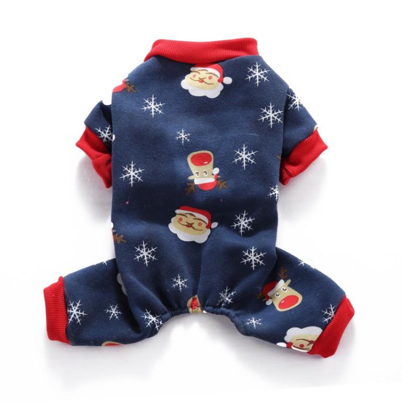 Christmas Pet Dog Outfit Four-Legged Costume Reindeer Santa Snowman Design Seasonal Holiday Apparel Small Medium Large Dogs