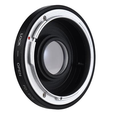 FD-EOS מתאם מתאם טבעת + זכוכית אופטית עבור Canon 450D 50D 5D 5D2