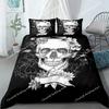 Set da letto con teschio di corvo dipinto a mano Singolo Gemello Matrimoniale Queen King Cal King Set di biancheria da letto