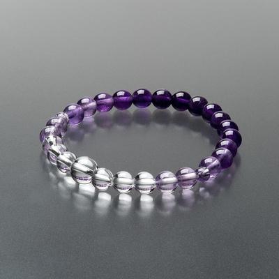 Specially Selected Bracelet Prayer Beads Natural Stone Bracelet Amethyst Gradation 7mm Ball Prayer Bead Prayer