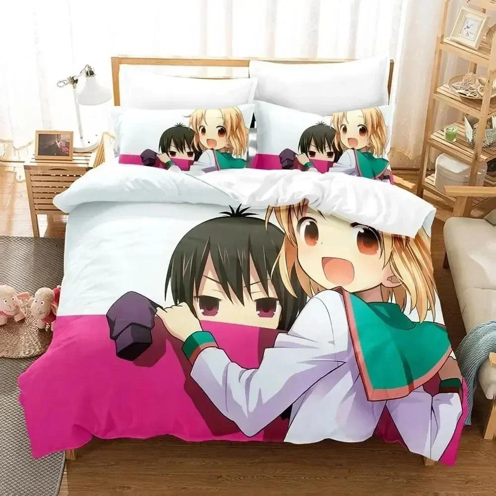 Anime A Channel Bedding Set Printed Bed Set With Pillowcase Duvet Cover Soft Queen King Size Bedclothes Home Adult Kid Bedroom
