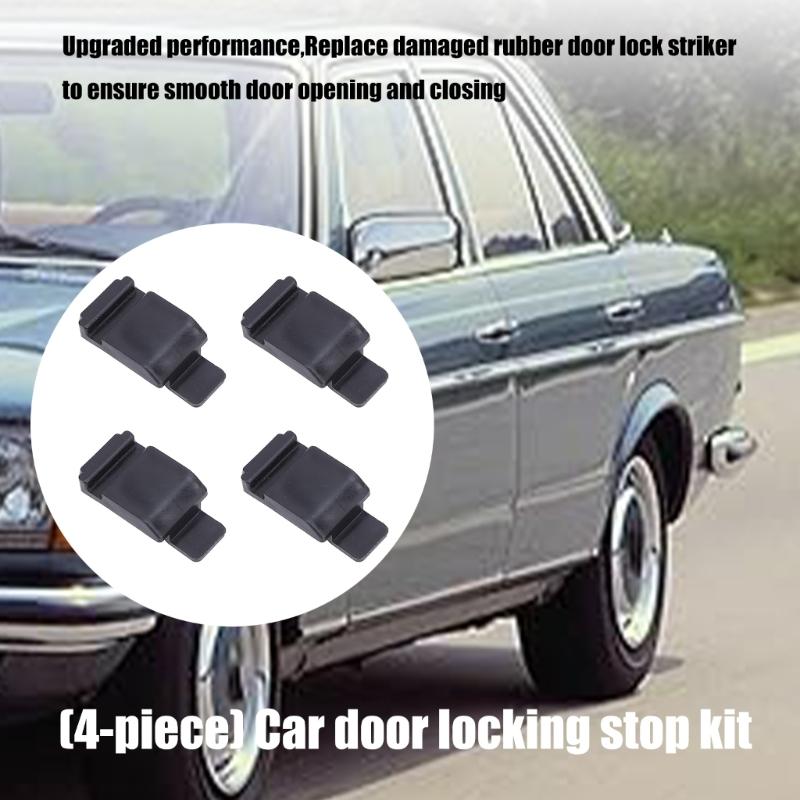 ABS Vehicle Door Latches Protector Reinforcement Kit Eliminates Squeaks Ensures Quiet Operation Pack Of 4 For W123 W126