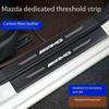 Car Door Sill Scuff Plate Decor Carbon Fiber Stickers For Mercedes Benz AMG A B C M ML GLA GLC GLS E Class W176 W205 W166 W246