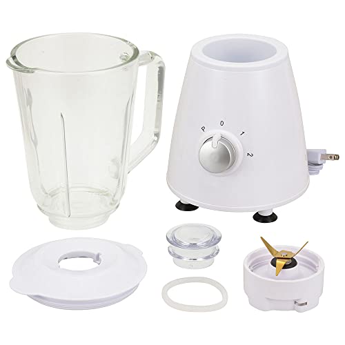 OHM Electric Juice Mixer, Ice Crushing Glass, Stylish White, COK-MT2A-W 08-3274