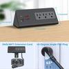 2 Meter Extension Cord Desk Clamp Power Strip PD 20W Power Outlets New Outlet Socket  Office Home