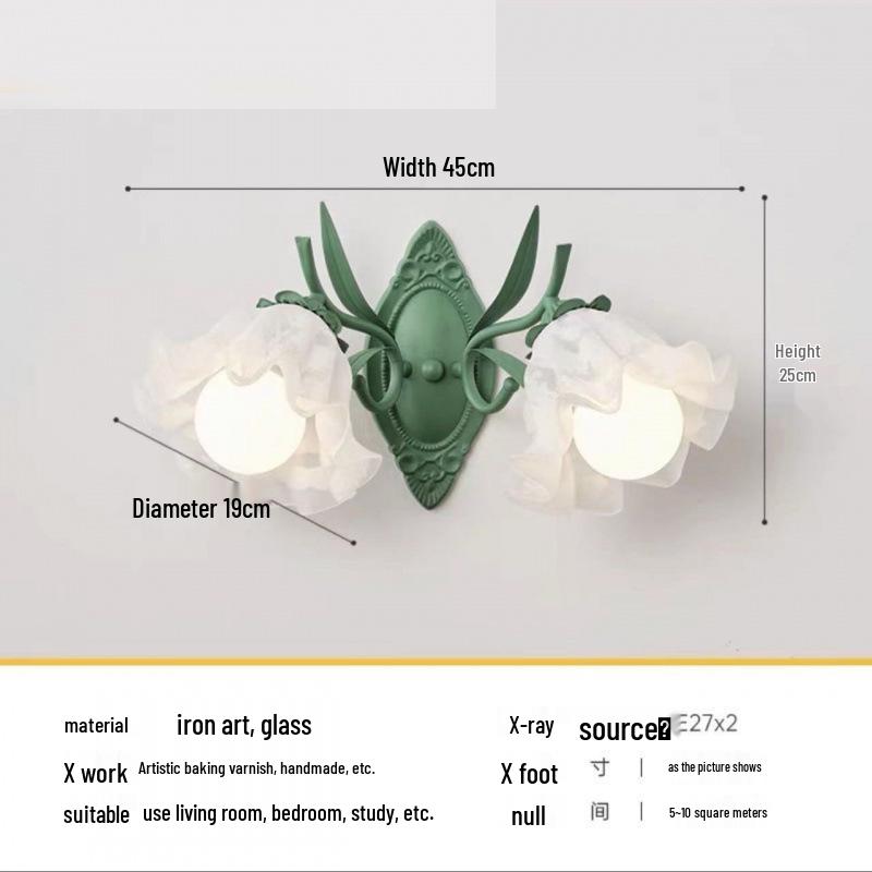 Lily of the Valley Retro Wall Sconce - French Country Style