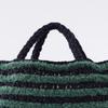 Raw Wool Knitting Kit Fur Border Bag #17-6 (Navy)