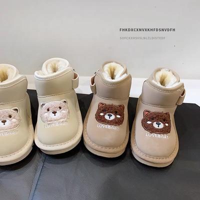Botas Para Niña 2025 Winter Boot for Children  Cartoon Snow Boot Plush Boy Cotton Shoe Warm Girl Home Shoe High Top Shoe for Boy