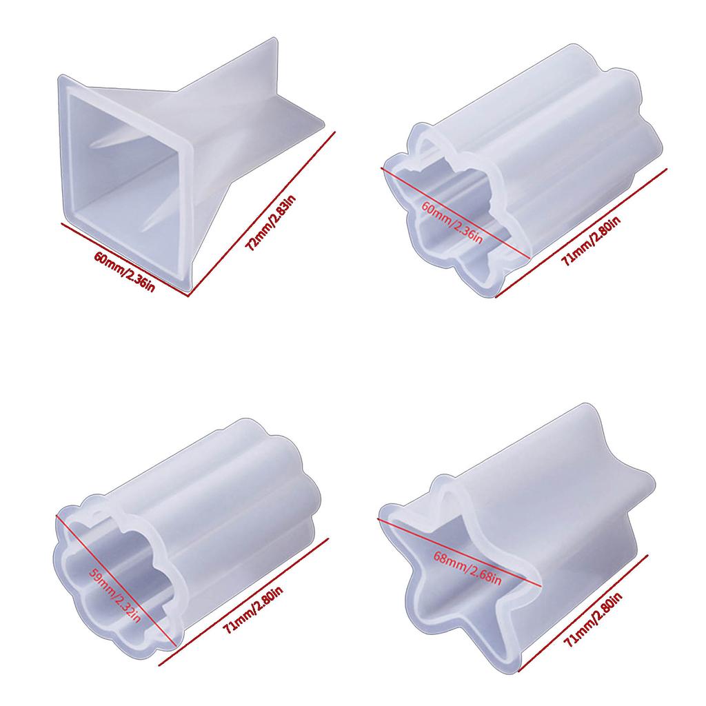 3D цилиндрическая форма для свечей для изготовления гипсовых украшений для свечей, украшения для дома, силиконовая форма для свечей в форме пирамиды своими руками