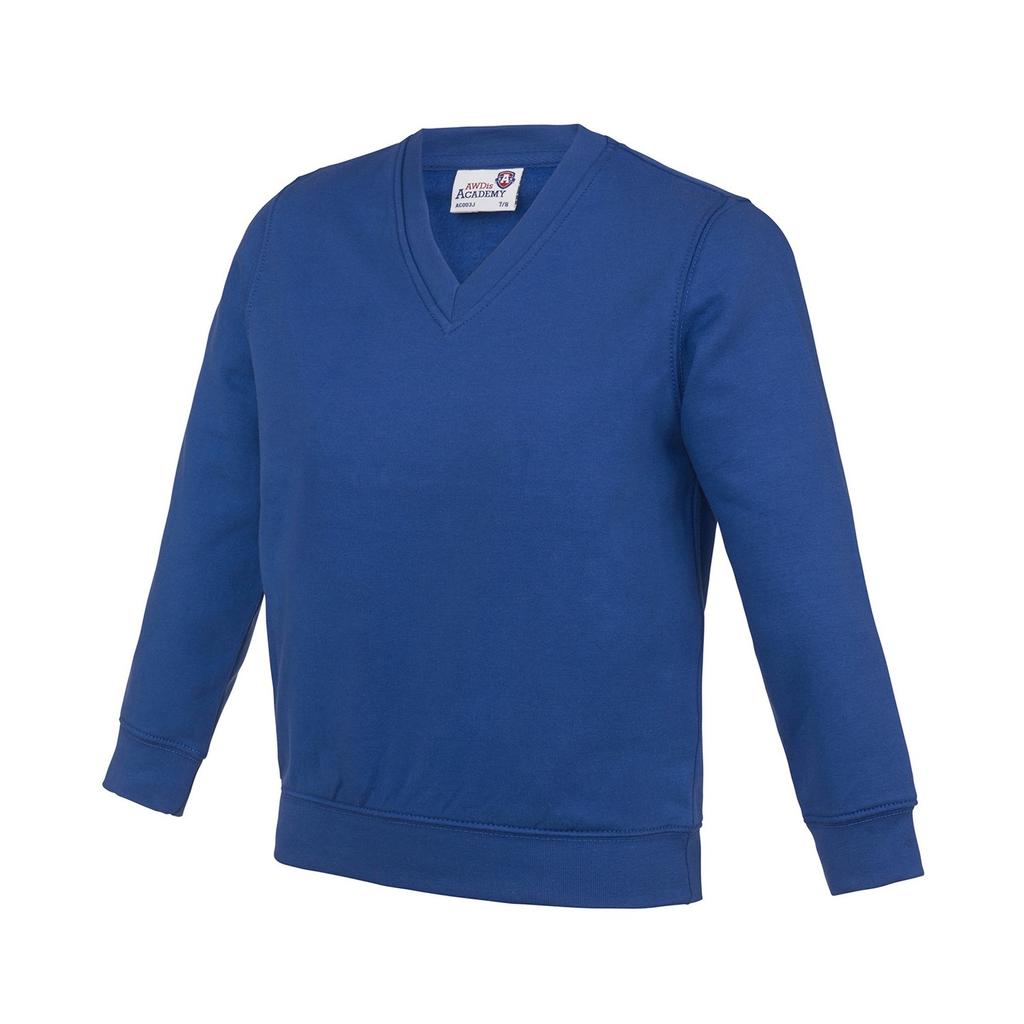 Awdis Childrens/Kids Academy V Neck Sweatshirt