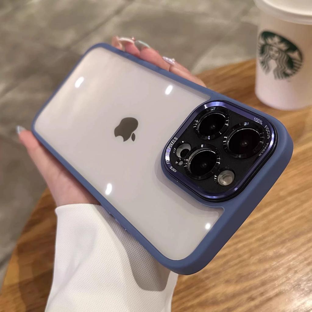 Applicable To Apple 17 Premium Metal Lens Full inclusive Mobile Phone Case IPhone 16 Promax Transparent Leak Mark Protection Case