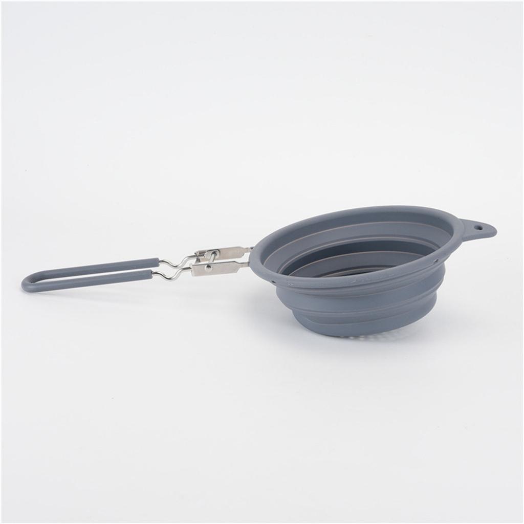 Kitchen Foldable Silicone Strainer Colanders Space Saver Collapsible Colanders with Handles for Draining Pasta Vegetable
