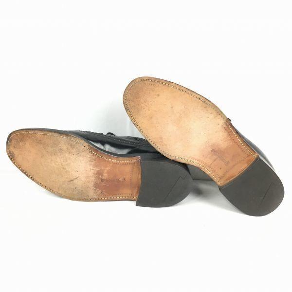 Royal Tweed by Cheaney Made in England Vintage Wingtip Shoes Black Size 9.5 / 28.0cm Men's(USED)