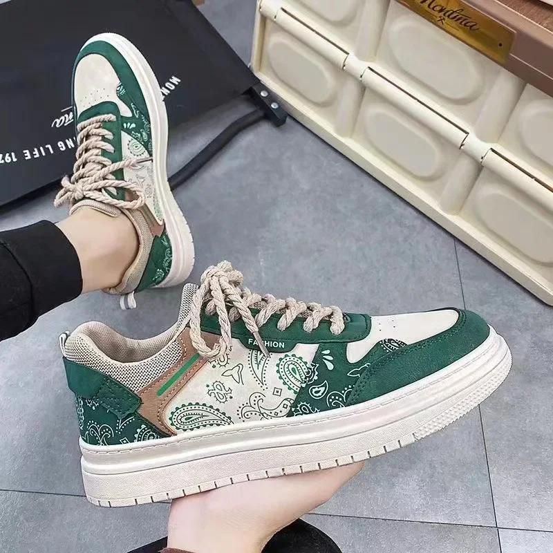Men's Shoes 2025 New Spring and Autumn Season Breathable Versatile Casual Trendy Shoes Men's Work Lightweight Sports Board Shoes