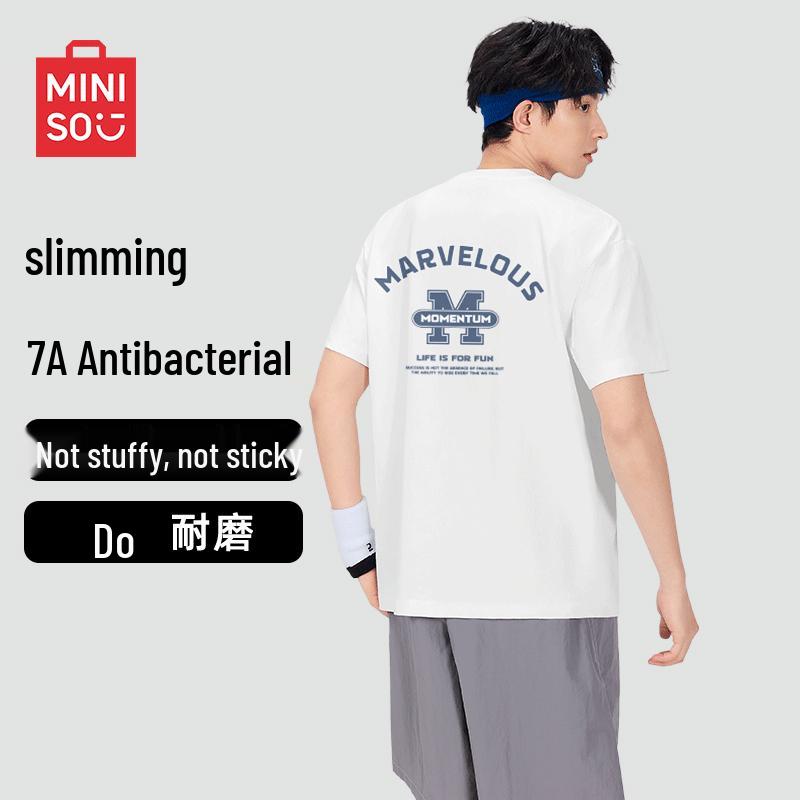 MINISO Men s Summer 7A Antibacterial Cooling T-Shirt M