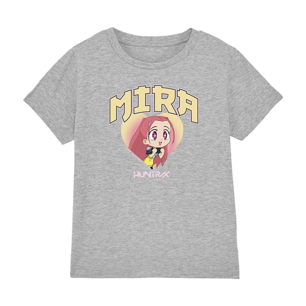 Kpop Demon Hunters - Huntrix Mira Collegic Kids T-shirt, Heather Grey 110