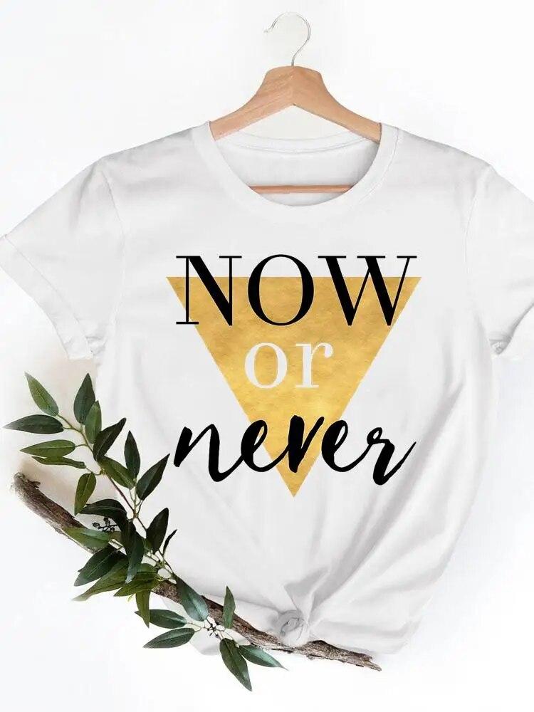 Short Sleeve Ladies Print T-shirts Geometric Spring  Clothing Women T Clothes Summer Casual Fashion Female Graphic Tee