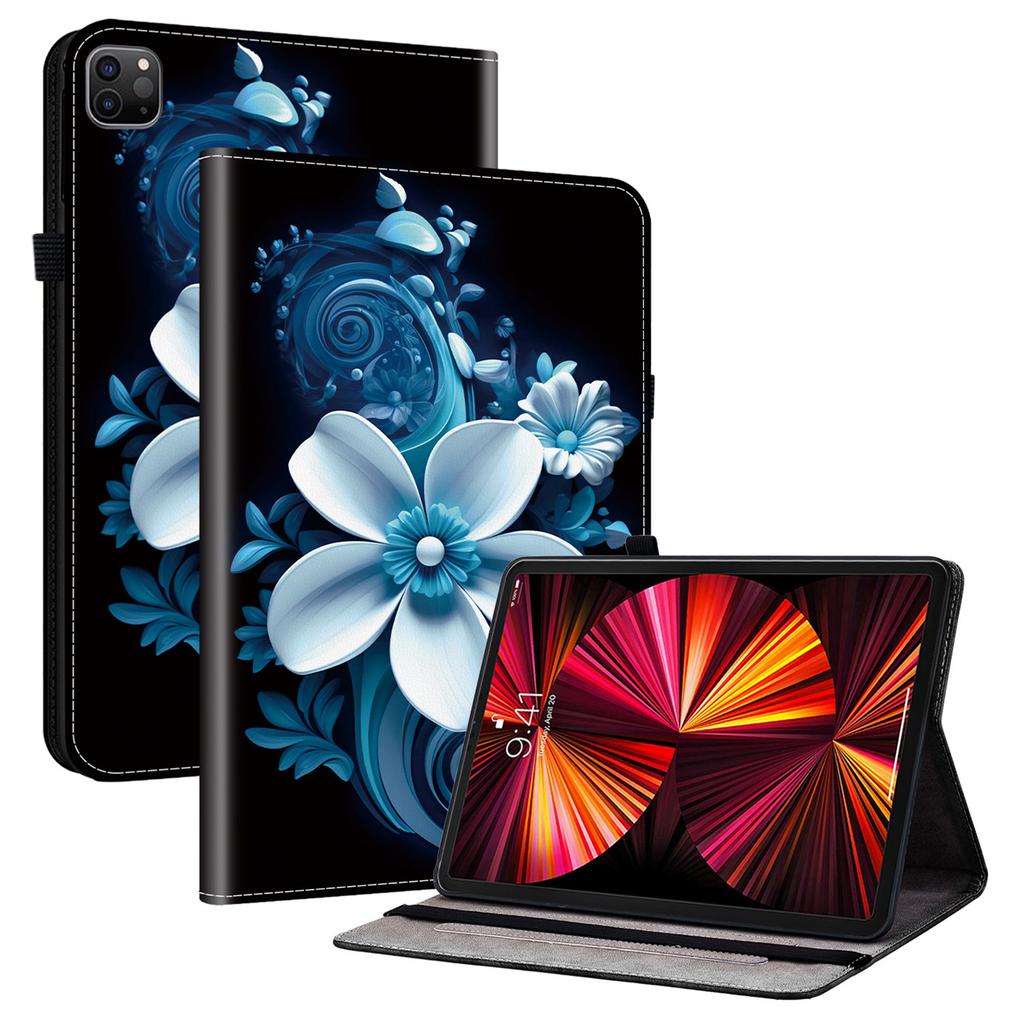 Δερμάτινη Θήκη Για iPad Air 13 (2025)/(2024)/Pro 12.9 (2022)/(2021)/(2020) Θήκη Tablet με Εκτύπωση Μοτίβου και Θήκες Καρτών