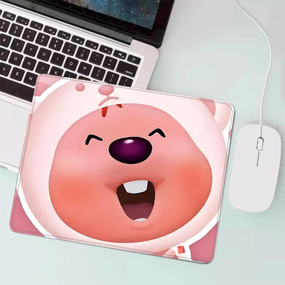 Hot Cartoon Cute Loopies Pink Gaming Mouse Pad XS Small Mousepad for PC Gamer Desktop Decoration Office Mouse Mat Deskmat Rug