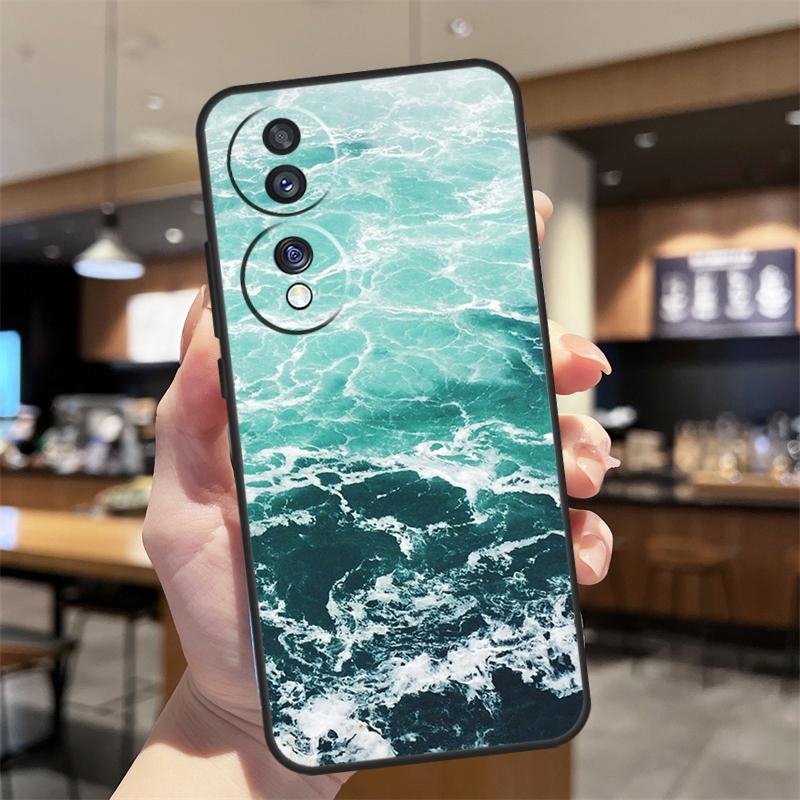 Blue Ocean Waves Sea Case For Honor Magic 8 6 7 Pro Honor 400 200 70 90 Lite X8b X8c X9a X9b X9c X9d Win RT Cover