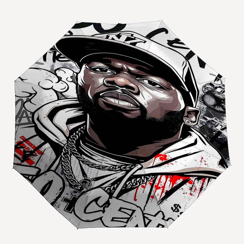 

1pc 50 Cent Automatic Open, Windproof, Compact Travel Umbrella, Gift for Birthday, Christmas, Business 93052