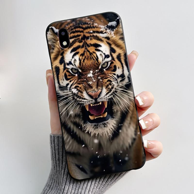 

For ZTE Blade A3 2020/Avid 579 Jelly Soft Black Cover New Trendy Fashion Pattern Astronaut Rabbit Lamp Casing ZTE Blade A3 2020