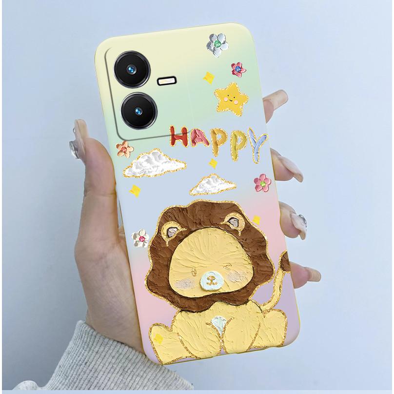 Case For Vivo Y22 Y22s Y35 Cute Astronaut Panda Soft TPU Silicone Phone Cover For vivoY22s Y 22s V2206 V2207 Y 35 V2205 Coque