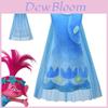 Enchanting Kids Girl Trolls2 Poppy Dress-up Cosplay Costume With Comfortable Cape