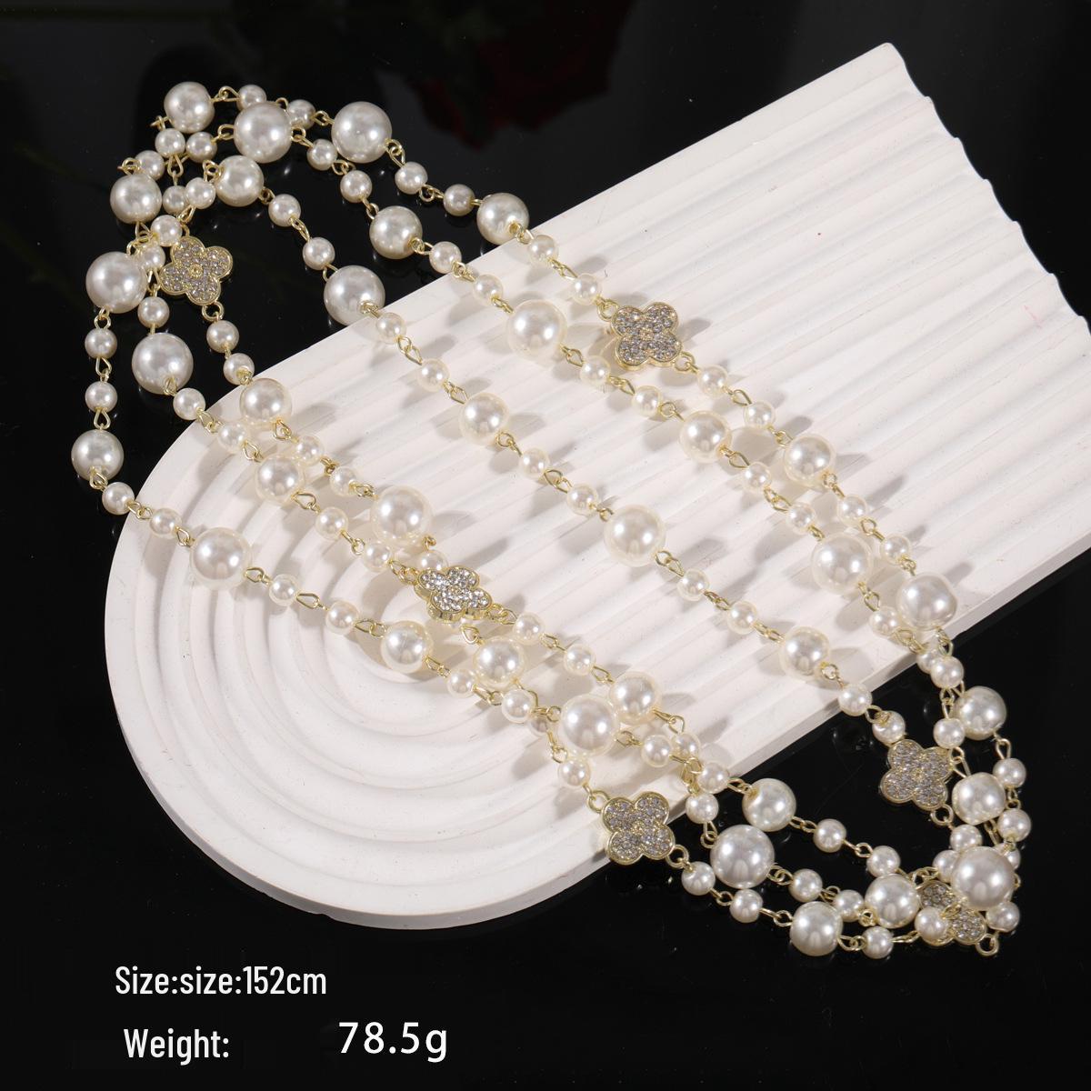 

Міжкордонний ароматний ланцюжок для светра: Корейський стиль, довге намисто, модно універсальне, високоякісний сплав, стійке до вицвітання