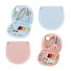 Mini Portable Sewing Kit for Travel, 48PCS Sewing Supplies with Threads, Needles, Buttons, Thimble & Measuring Tape, Compact