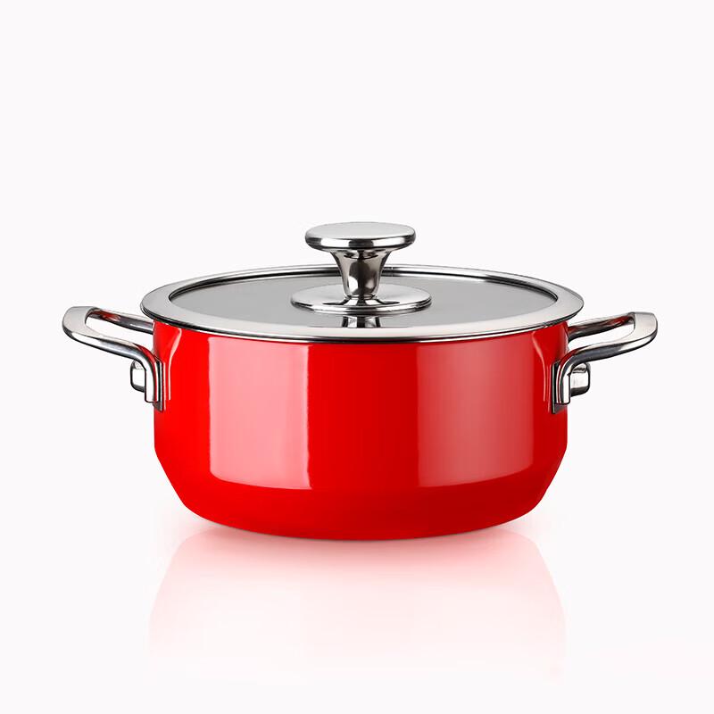 Sohome Roman Enamel Stainless Steel Soup Pot