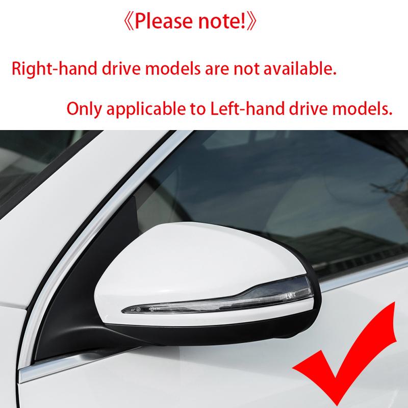 For Mercedes B C E S CLS GLA GLB GLC W205 W247 H247 X247 X253 C253 W222 C217 W213 C257 Carbon Fiber Look Door Mirror Cap Covers