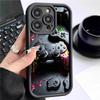 New Groove Gaming Console Pattern Black Phone Case for iPhone 14/15/16/17 Pro Max