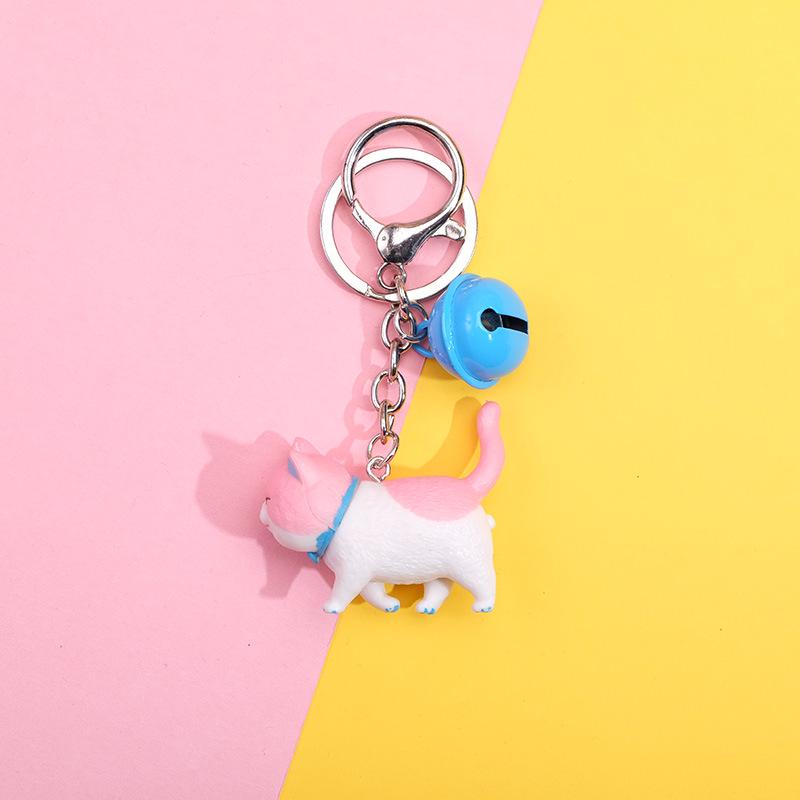 Creative Cat Keychain Bell Pendant for Backpack or Bag - Unisex, Perfect for Couples and Students, Small Gift