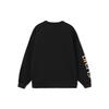 Li-Ning Printed Oversized Crew Neck Sweatshirt Unisex Tops Black AWDRB78-2