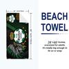 Santos Laguna Print Beach Towel, Large Soft Quick Dry Towel for Beach Camping Swimming