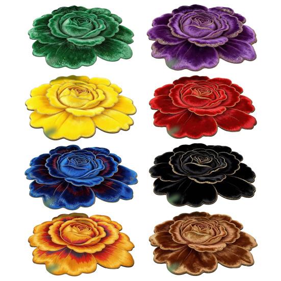 Floor Mat Traditional Chinese Floral Design Multiple Sizes Bedroom Soft Rug Living Room Bedroom Door