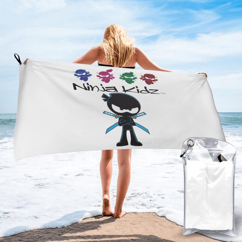 ninja kidz Beach Towel Soft Microfiber Quick Dry Absorbent Quick Towels For Pool