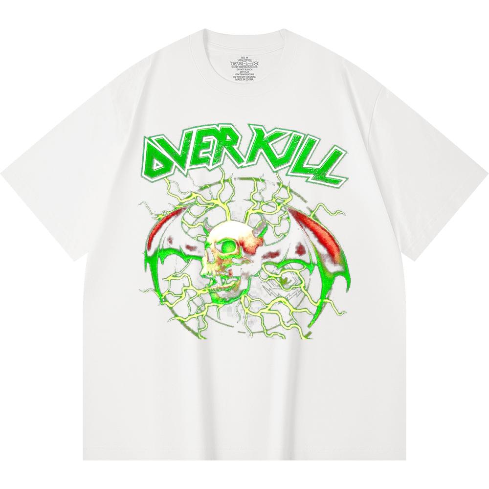 230 g/m² 100% Bavlna T-shirt Heavy Metal Rocková Kapela Tisk Populární Hudby Unisex Těžký Bavlněný T-shirt