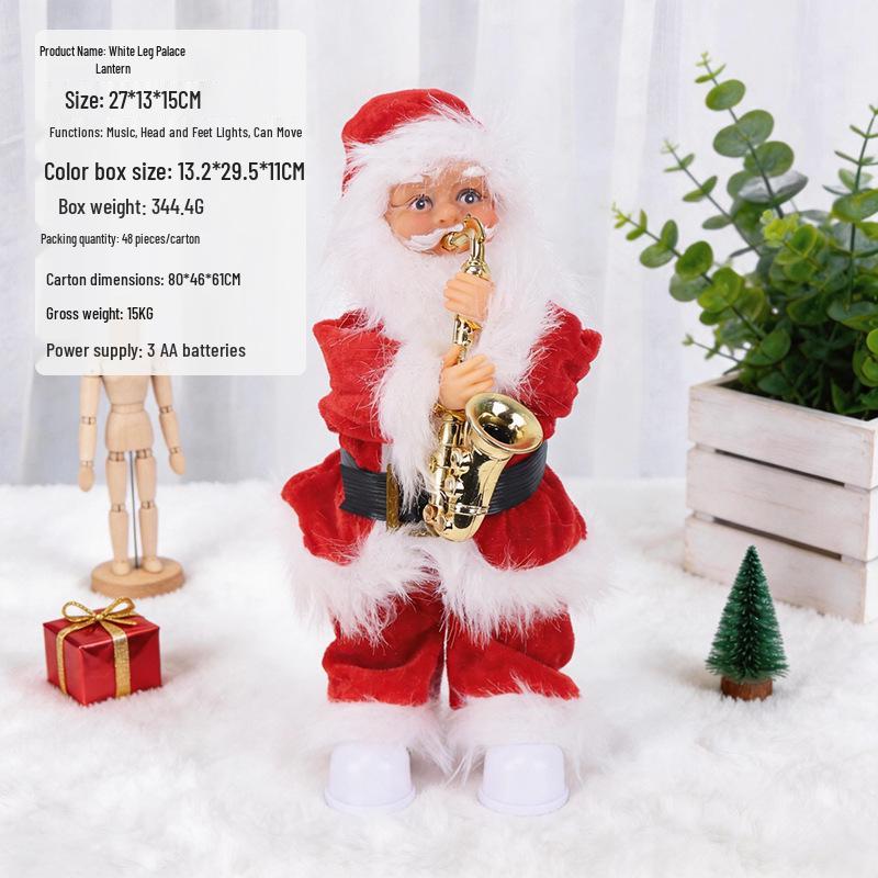 Electric Climbing Ladder Santa Claus Toy for Kids' Christmas Decoration
